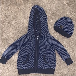 Toddler Boys Sweater with Hat